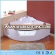 Hangzhou supplier whirlpool lighted bathtub with small sitting place