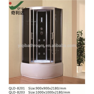 classic design luxury steam shower room with deep ABS tray and control panel