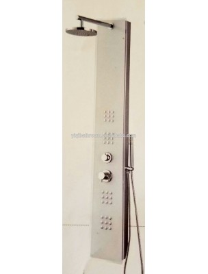 China bathroom tempered glass column/ waterfall shower panel