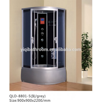 China manufacturer ABS tray 6mm sliding steam shower cabin