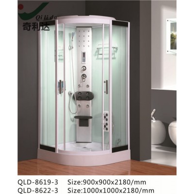 multi function shower cabin with low tray telmpered glass and wholesale price