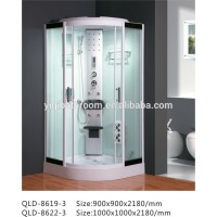 China factory supply clear glass cheap ABS shower cabin