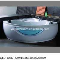 new design freestanding ABS whirlpool massage bathtub for two people