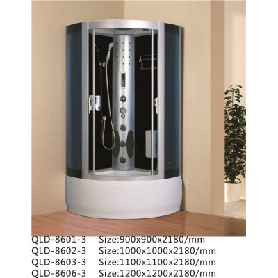 compact sector steam shower room of different size in low price