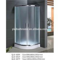 ABS 6mm ground glass with silk printing bathroom shower enclosure