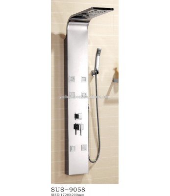 2017 bathroom cheap 5 function 304 stainless steel shower panel