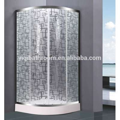 Hangzhou bathroom sliding door acid glass shower enclosure