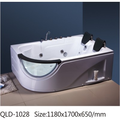 double persons massage bathtub with water pump and air pump