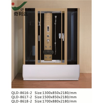 China CE and ISO certificat rectangle shower room with control panel and footmassage